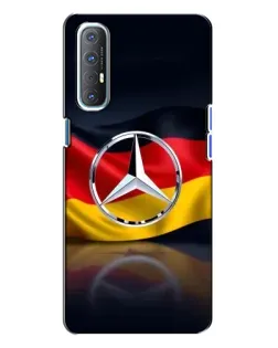 Чехол для OPPO Reno 3 с картинкой «Mercedes — флаг Германии»
