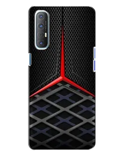 Чехол для OPPO Reno 3 с картинкой «Mercedes Carbon Grid»