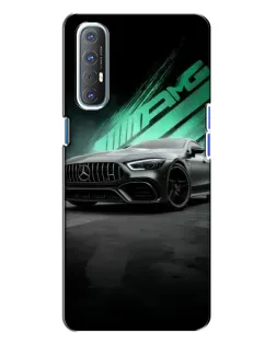 Чехол для OPPO Reno 3 с картинкой «Темный Mercedes AMG»