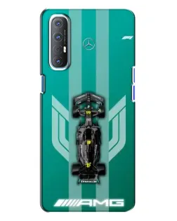 Чехол для OPPO Reno 3 с картинкой «Mercedes AMG Petronas»
