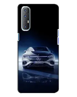 Чехол для OPPO Reno 3 с картинкой «Ночной Mercedes EQ»