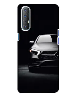 Чехол для OPPO Reno 3 с картинкой «Свет фар Mercedes»