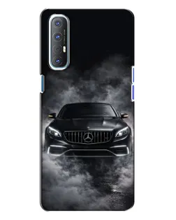 Чехол для OPPO Reno 3 с картинкой «Mercedes в дыму»