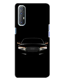Чехол для OPPO Reno 3 с картинкой «Audi — ночной контур» Чехол для OPPO Reno 3 с картинкой «Audi — ночной контур»
