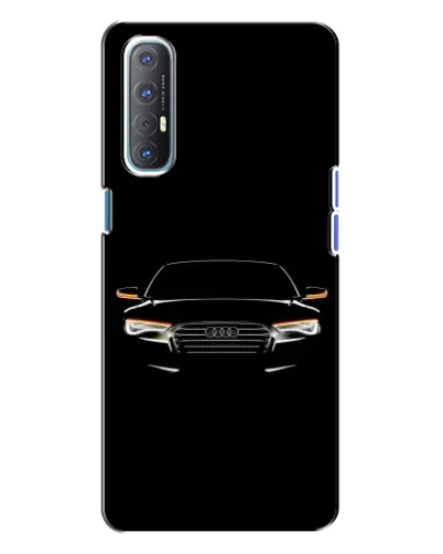 Чехол для OPPO Reno 3 с картинкой «Audi — ночной контур» Чехол для OPPO Reno 3 с картинкой «Audi — ночной контур»
