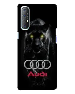 Чехол для OPPO Reno 3 с картинкой «Пантера и Audi» Чехол для OPPO Reno 3 с картинкой «Пантера и Audi»