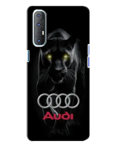 Чехол для OPPO Reno 3 с картинкой «Пантера и Audi» Чехол для OPPO Reno 3 с картинкой «Пантера и Audi»
