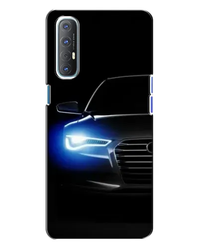 Чехол для OPPO Reno 3 с картинкой «Неоновый взгляд Audi» Чехол для OPPO Reno 3 с картинкой «Неоновый взгляд Audi»