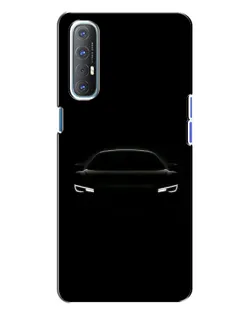 Чехол для OPPO Reno 3 с картинкой «Взгляд Audi в темноте» Чехол для OPPO Reno 3 с картинкой «Взгляд Audi в темноте»