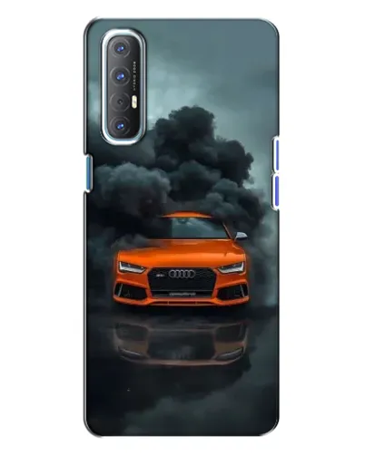 Чехол для OPPO Reno 3 с картинкой «Audi в облаках дыма» Чехол для OPPO Reno 3 с картинкой «Audi в облаках дыма»