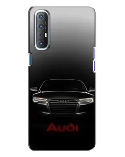 Чехол для OPPO Reno 3 с картинкой «Audi — градиентный контур» Чехол для OPPO Reno 3 с картинкой «Audi — градиентный контур»