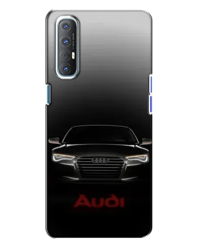 Чехол для OPPO Reno 3 с картинкой «Audi — градиентный контур» Чехол для OPPO Reno 3 с картинкой «Audi — градиентный контур»