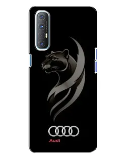 Чехол для OPPO Reno 3 с картинкой «Графика — пантера и Audi» Чехол для OPPO Reno 3 с картинкой «Графика — пантера и Audi»