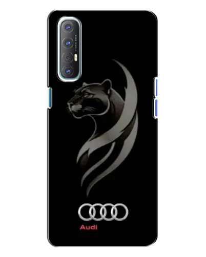Чехол для OPPO Reno 3 с картинкой «Графика — пантера и Audi» Чехол для OPPO Reno 3 с картинкой «Графика — пантера и Audi»