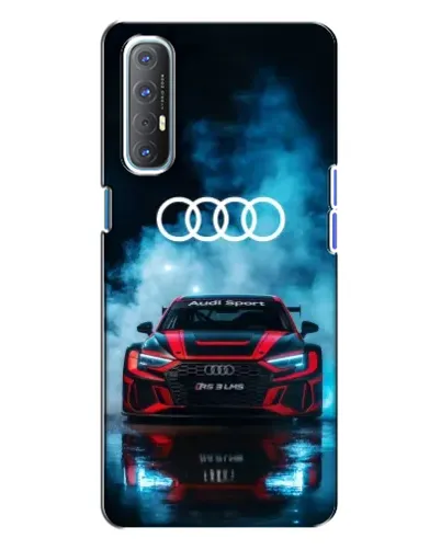 Чехол для OPPO Reno 3 с картинкой «Audi Sport — неон» Чехол для OPPO Reno 3 с картинкой «Audi Sport — неон»