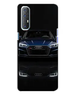 Чехол для OPPO Reno 3 с картинкой «Audi — ночное отражение» Чехол для OPPO Reno 3 с картинкой «Audi — ночное отражение»