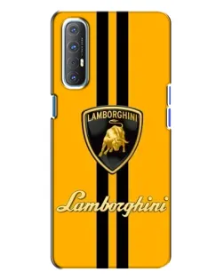 Чохол для OPPO Reno 3 з картинкою «Lamborghini Stripe жовтий» Чохол для OPPO Reno 3 з картинкою «Lamborghini Stripe жовтий»
