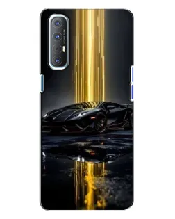 Чехол для OPPO Reno 3 с картинкой «Ночной Lamborghini драйв»