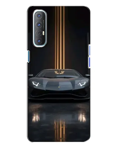 Чехол для OPPO Reno 3 с картинкой «Lamborghini золотые линии» Чехол для OPPO Reno 3 с картинкой «Lamborghini золотые линии»