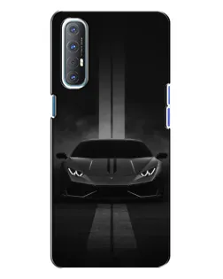Чехол для OPPO Reno 3 с картинкой «Lamborghini симметрия дорог»