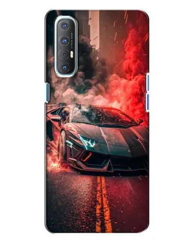 Чехол для OPPO Reno 3 с картинкой «Lamborghini красный дым» Чехол для OPPO Reno 3 с картинкой «Lamborghini красный дым»