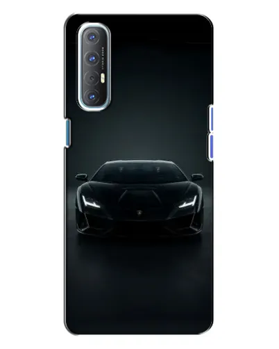 Чехол для OPPO Reno 3 с картинкой «Черный Lamborghini Aventador» Чехол для OPPO Reno 3 с картинкой «Черный Lamborghini Aventador»