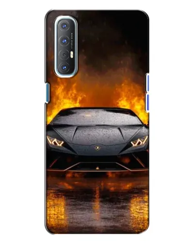 Чехол для OPPO Reno 3 с картинкой «Lamborghini в огне» Чехол для OPPO Reno 3 с картинкой «Lamborghini в огне»