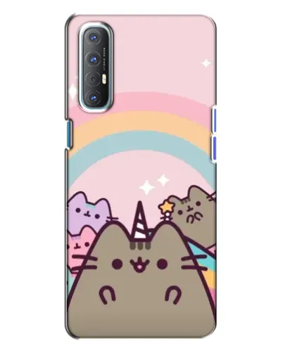 Чохол для OPPO Reno 3 з картинкою «Єдиноріг Pusheen» Чохол для OPPO Reno 3 з картинкою «Єдиноріг Pusheen»