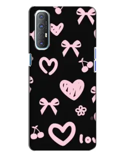 Чехол для OPPO Reno 3 с картинкой «Сатиновый бант»