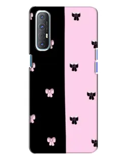 Чехол для OPPO Reno 3 с картинкой «Контрастные банты»