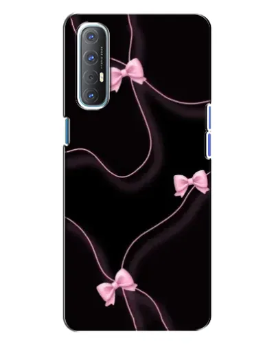 Чехол для OPPO Reno 3 с картинкой «Розовые ленты»