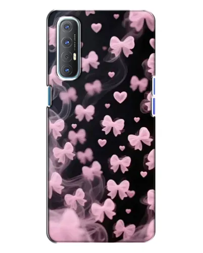 Чехол для OPPO Reno 3 с картинкой «Неоновое кружево»