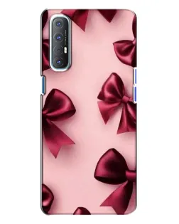 Чехол для OPPO Reno 3 с картинкой «Бордовый атлас»