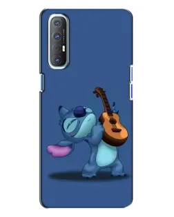 Чехол для OPPO Reno 3 с картинкой «Стич с укулеле»