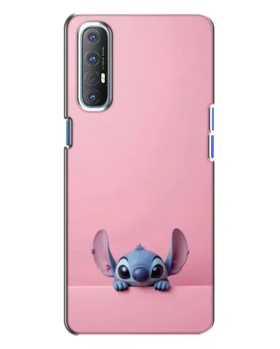 Чехол для OPPO Reno 3 с картинкой «Stitch выглядывает»