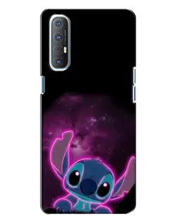 Чехол для OPPO Reno 3 с картинкой «Неоновый Stitch»
