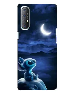 Чехол для OPPO Reno 3 с картинкой «Лунная ночь Стича»
