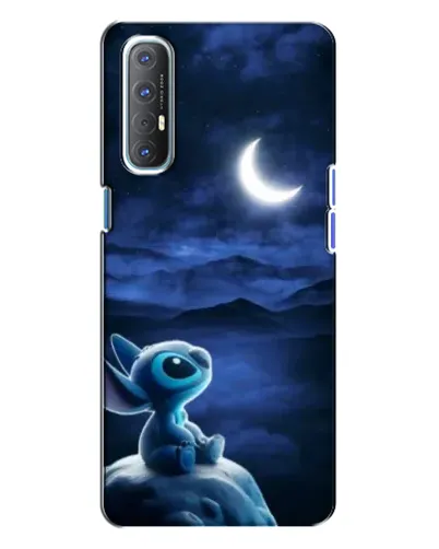 Чехол для OPPO Reno 3 с картинкой «Лунная ночь Стича»