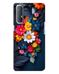 Чохол для OPPO Reno 3 з картинкою «Квіткова феєрія»