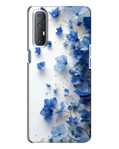Чохол для OPPO Reno 3 з картинкою «Блакитний квітковий каскад» Чохол для OPPO Reno 3 з картинкою «Блакитний квітковий каскад»
