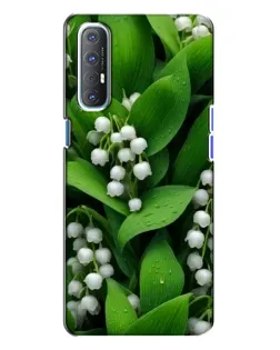 Чохол для OPPO Reno 3 з картинкою «Конвалії в зелені»