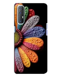 Чохол для OPPO Reno 3 з картинкою «Райдужна квітка»
