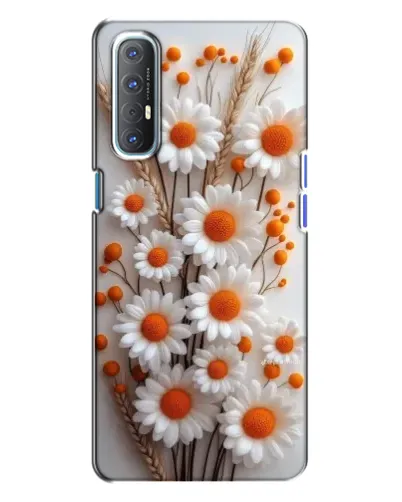 Чохол для OPPO Reno 3 з картинкою «Білі сухоцвіти» Чохол для OPPO Reno 3 з картинкою «Білі сухоцвіти»