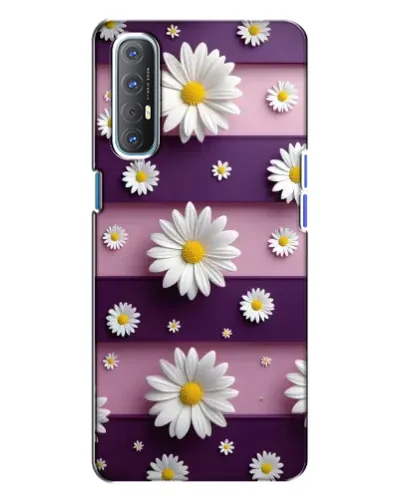 Чохол для OPPO Reno 3 з картинкою «Ромашки на фіолетовому» Чохол для OPPO Reno 3 з картинкою «Ромашки на фіолетовому»