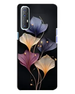 Чохол для OPPO Reno 3 з картинкою «Лілові квіти грації»
