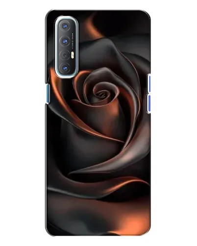 Чохол для OPPO Reno 3 з картинкою «Шовкова чорна троянда» Чохол для OPPO Reno 3 з картинкою «Шовкова чорна троянда»