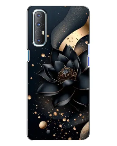Чохол для OPPO Reno 3 з картинкою «Чорний лотос» Чохол для OPPO Reno 3 з картинкою «Чорний лотос»