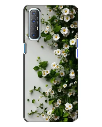 Чохол для OPPO Reno 3 з картинкою «Гілка дрібних білих квітів» Чохол для OPPO Reno 3 з картинкою «Гілка дрібних білих квітів»