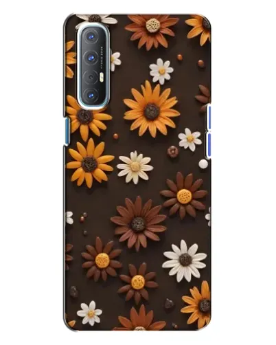 Чохол для OPPO Reno 3 з картинкою «Візерунок з маленьких соняшників» Чохол для OPPO Reno 3 з картинкою «Візерунок з маленьких соняшників»