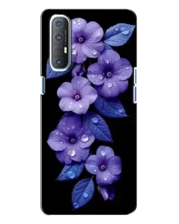 Чохол для OPPO Reno 3 з картинкою «Фіолетові квіти з росою» Чохол для OPPO Reno 3 з картинкою «Фіолетові квіти з росою»
